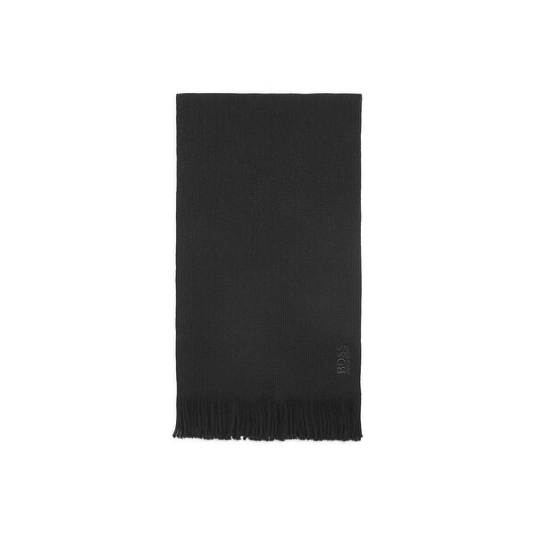 Boss Hugo Boss Mens Solid Brown Wool Scarf