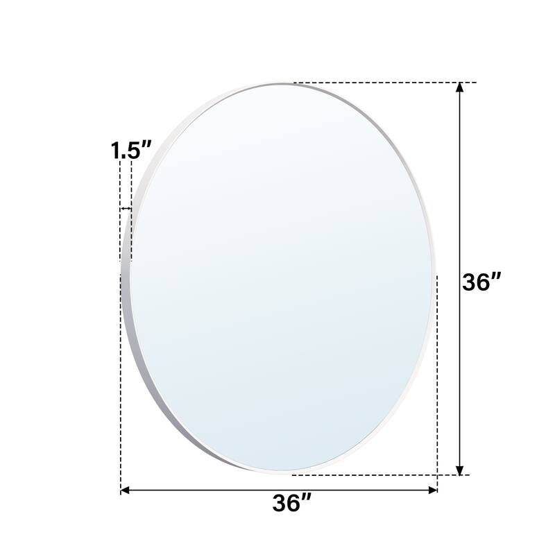 Modern Bathroom Wall Mounted Anodized Aluminum Framed Wall Vanity Mirror