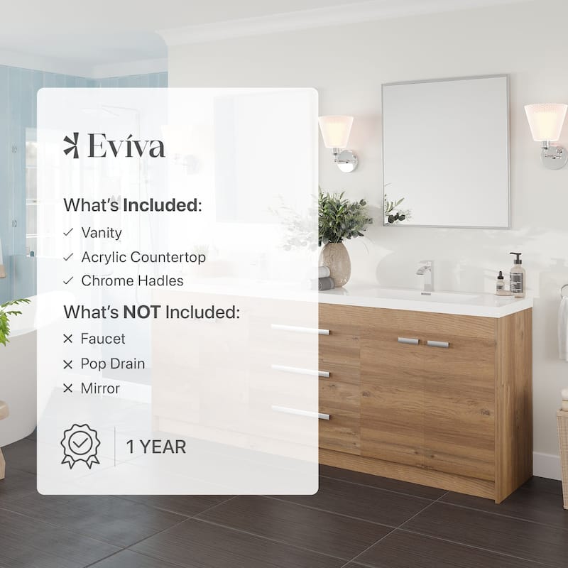 Lugano 84 in. Natural Oak DS Bath Vanity with Acrylic Top & Integrated Sinks