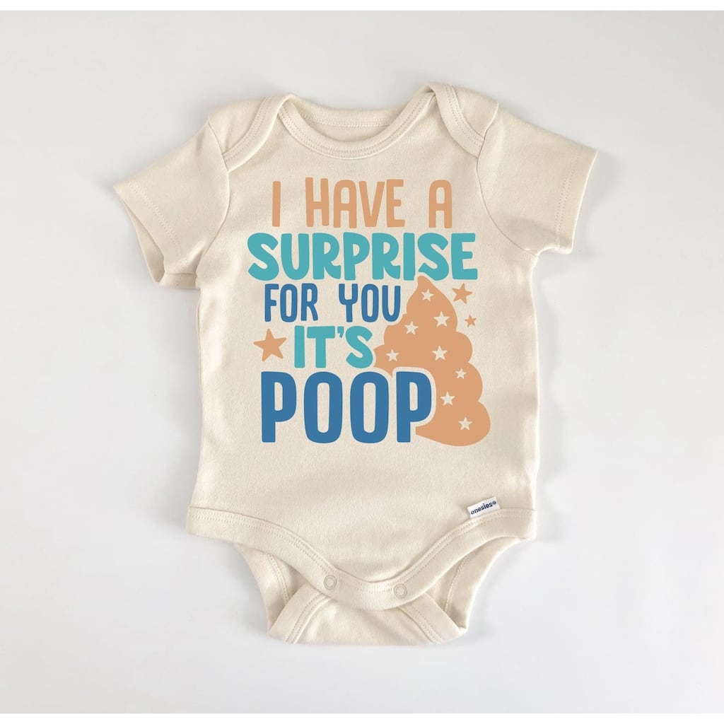 Poop Blue - Baby Boy Girl Clothes Infant Bodysuit Funny Cute Newborn