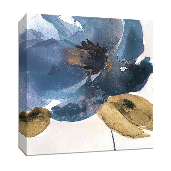 PTM Images 9-147099 PTM Canvas Collection 12" x 12" - "Blue Note I" Giclee Flowers Art Print on Canvas