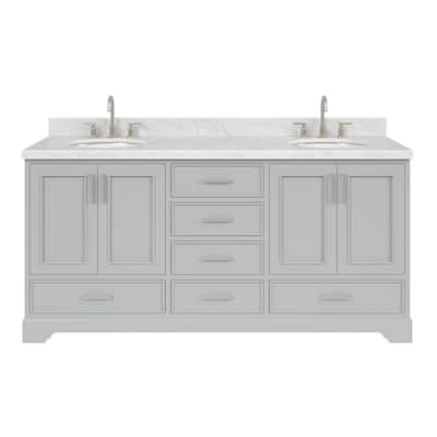 Ariel M073DCWOVO Stafford 73" Free Standing Double Basin Vanity Set