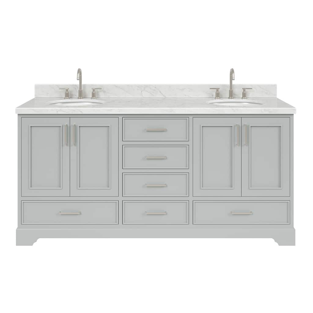 Ariel M073DCWOVO Stafford 73" Free Standing Double Basin Vanity Set