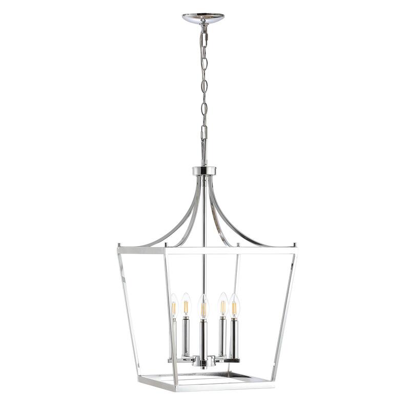 SAFAVIEH Kenris 5Lt Pendant - 16"x16"x32-104"