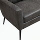 preview thumbnail 28 of 48, Loveseat With 2 Throw Pillows,Black Metal Legs