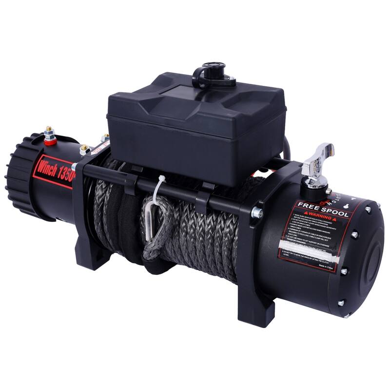13500 lb Electric Winch with Wireless Remote and 12V DC Power