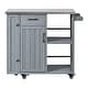 preview thumbnail 8 of 53, Outdoor Kitchen Island with Stainless Steel Top & Storage, Lockable Wheels