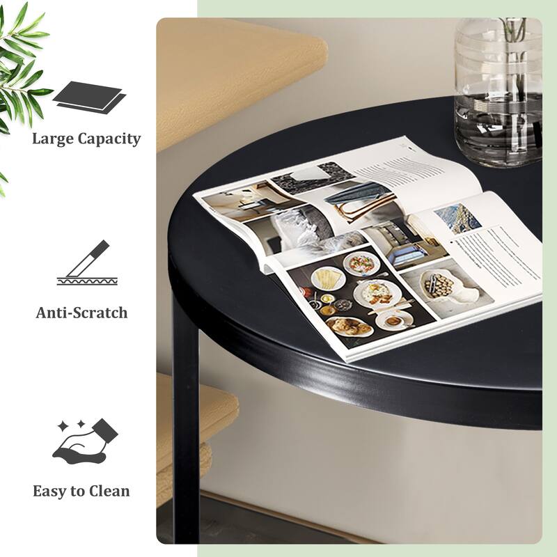 VredHom Patio Outdoor Metal Side Table