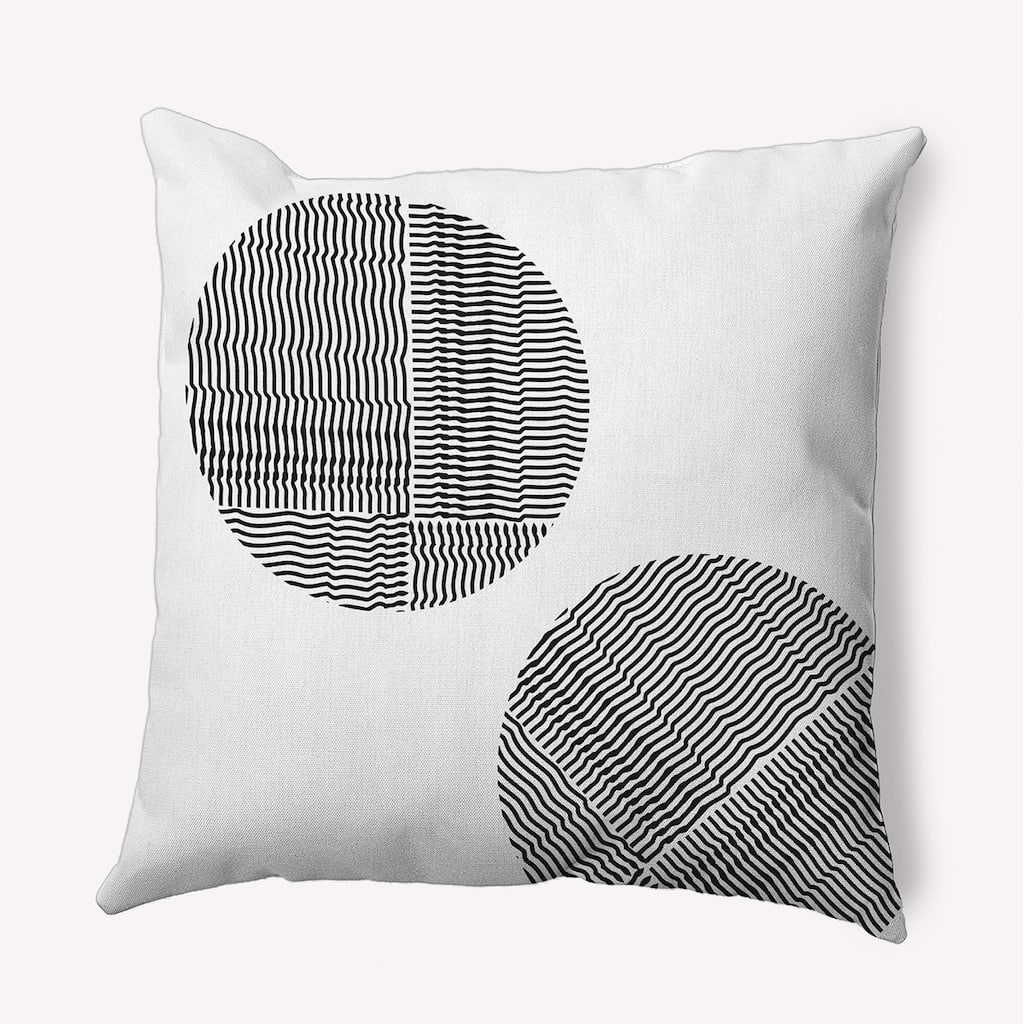 Circles Polyester Indoor Pillow