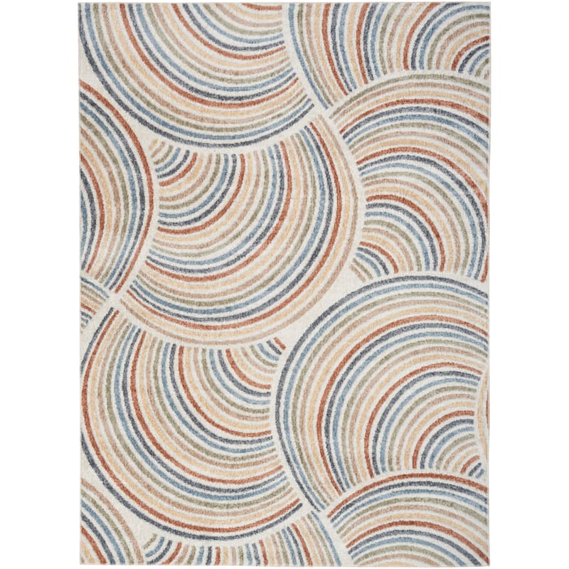 Nourison Astra Machine Washable All-over Design Area Rug - 6' x 9' - Multicolor