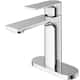 VIGO Davidson Single Hole Bathroom Faucet - Faucet with Deck Plate - Chrome