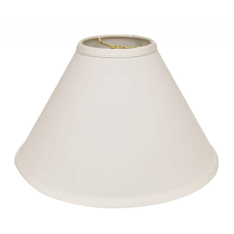 HomeRoots 19" White Deep Cone Slanted No Slub Lampshade - 19