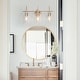 preview thumbnail 21 of 24, Modern 4/3/2-Light Farmhouse Linear Bathroom Vanity Lights Dimmable Wall Sconces with Clear Glass Shade