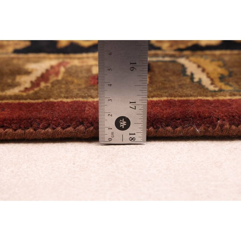 ECARPETGALLERY Hand-knotted Jamshidpour Dark Red Wool Rug - 8'10 x 12'1