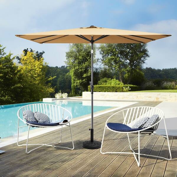 slide 2 of 20, Pellebant 9 x 5 FT Patio Market Umbrella, Base Not Included Tan