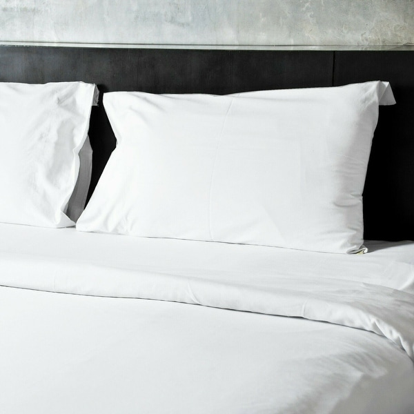 1  new white queen deep fitted sheet 60x80x12 bright white 300T hotel parcale 