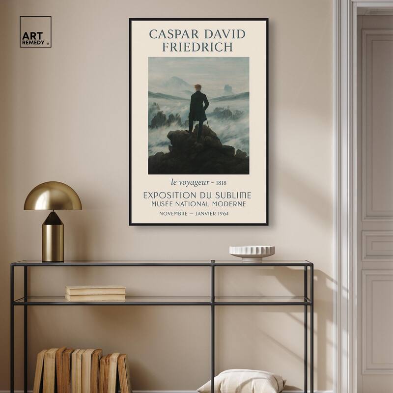Wanderer Above the Sea of Fog Canvas by Art Remedy