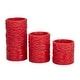 preview thumbnail 26 of 29, Resin Traditional Flameless Candle (Set of 3) - S/3 6"4"3"H
