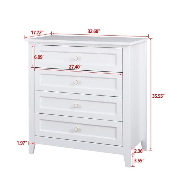 4-Drawer Wooden Storage Chest Locker - Bed Bath & Beyond - 37070914