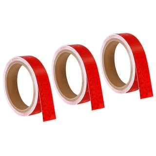 Reflective Tape, 3 Roll 15 Ft x 1-inch Safety Tape Reflector, Red - Bed ...