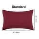 preview thumbnail 28 of 46, 2 Pcs Zippered Pillowcases, Brushed Microfiber Pillow Case Cover Standard(20"x26") - Burgundy