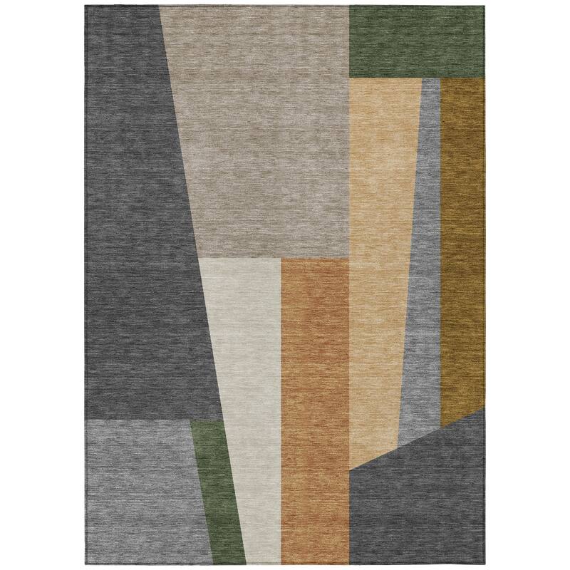 Machine Washable Indoor/ Outdoor Contemporary Jolie Chantille Rug