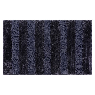 Striped Bathroom Mat Soft Fluffy Chenille Non Slip Absorbent Toilet Baths Rugs Home Gifts
