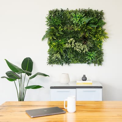 Amazon Rainforest Artificial Living Wall Panel - 40" - Green