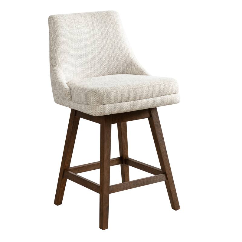Branson Modern Bar Stool, Upholstered Counter Stool with Solid Wood Frame