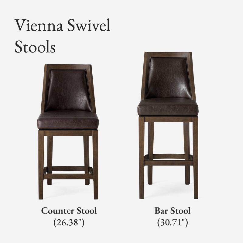 Maven Lane Vienna Swivel Kitchen Stool
