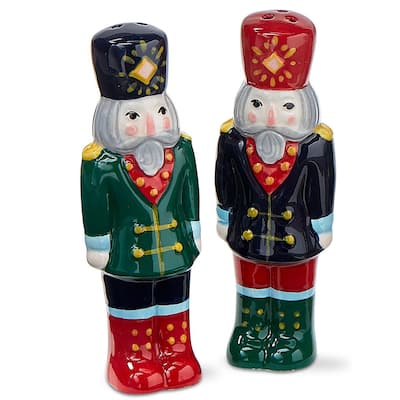 Nutcracker Soldiers Salt and Pepper Shaker Collectibles Set of 2