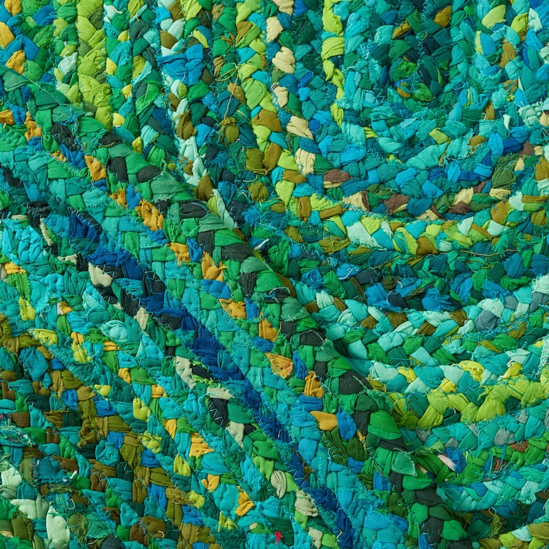 SAFAVIEH, Handmade Braided Teodora Country Cotton Rug