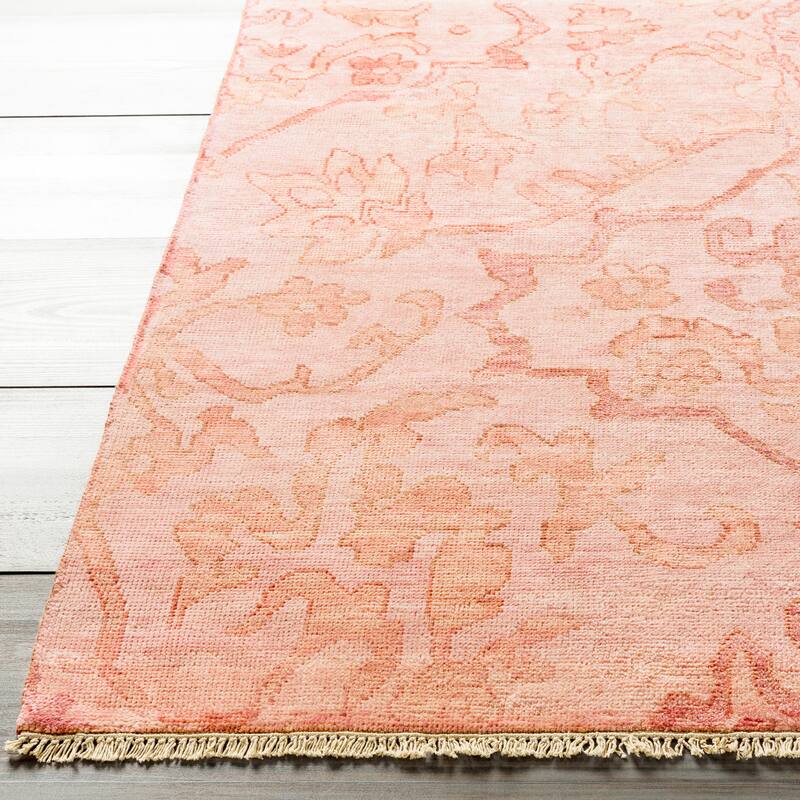 Hand-Knotted Keswick Floral New Zealand Wool Area Rug