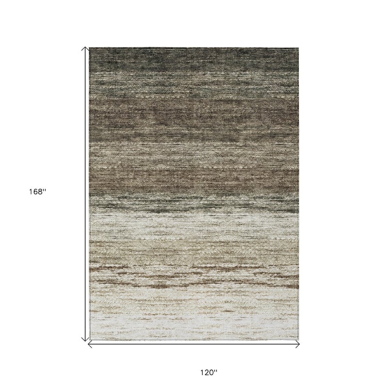 HomeRoots Ombre Transitional Rectangle Outdoor Rug