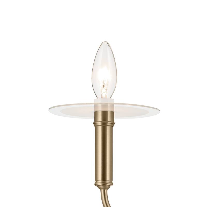 Eadie 41.25 Inch 8 Light Chandelier in Champagne Bronze
