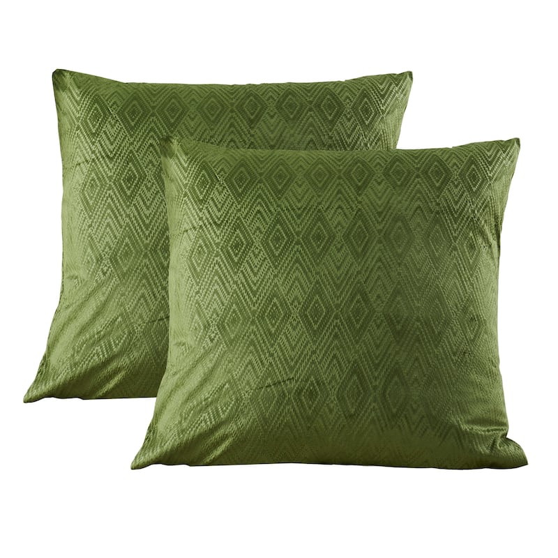 Tonopah Ikat Velvet Throw Pillow Cover Set, NO INSERT