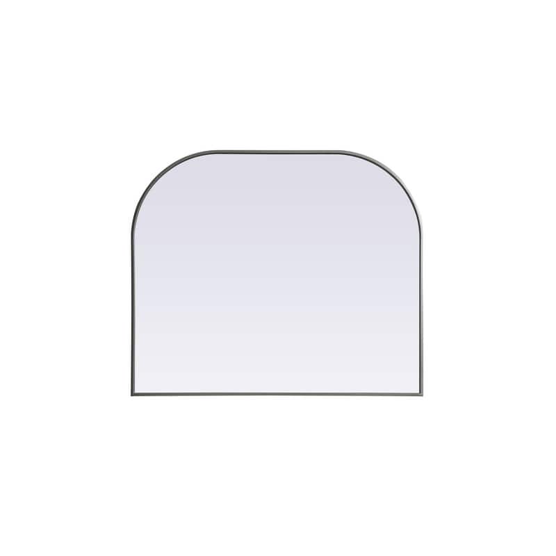 Indigo Home Metal Frame Arch Mirror 40x34 Inch