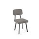 preview thumbnail 8 of 33, Amisco Clarkson Upholstered Dining Chair with Metal Legs