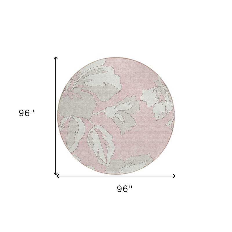 HomeRoots Floral Transitional Rectangle Outdoor Rug