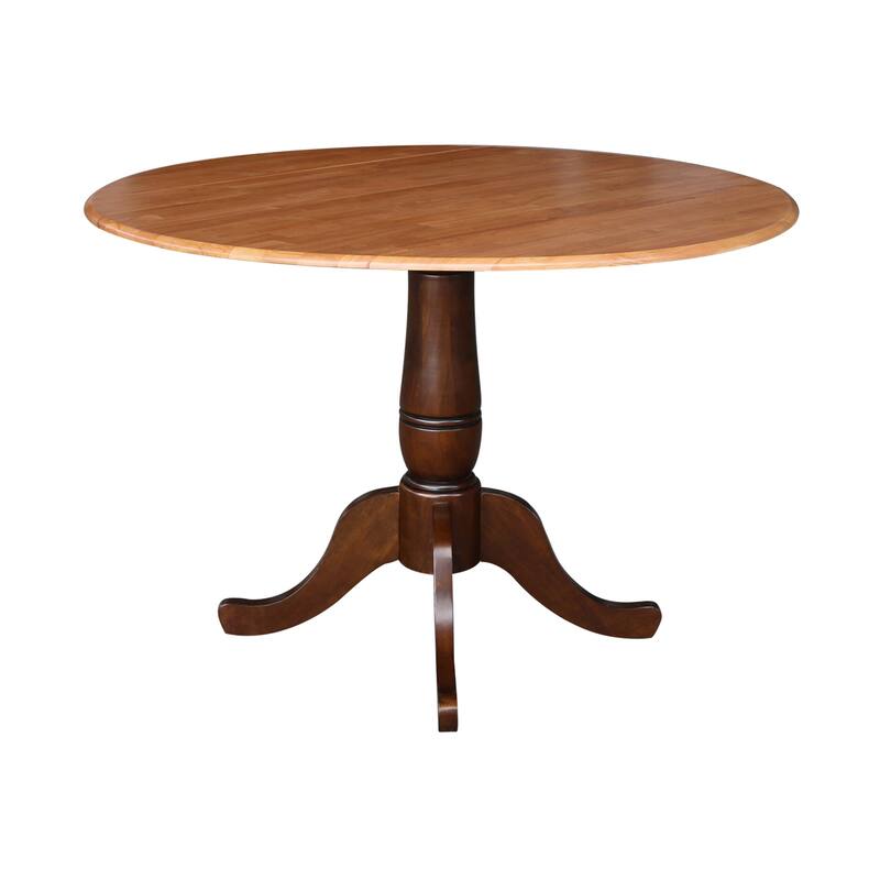 42 in. Round Dual Drop Leaf Dining Table
