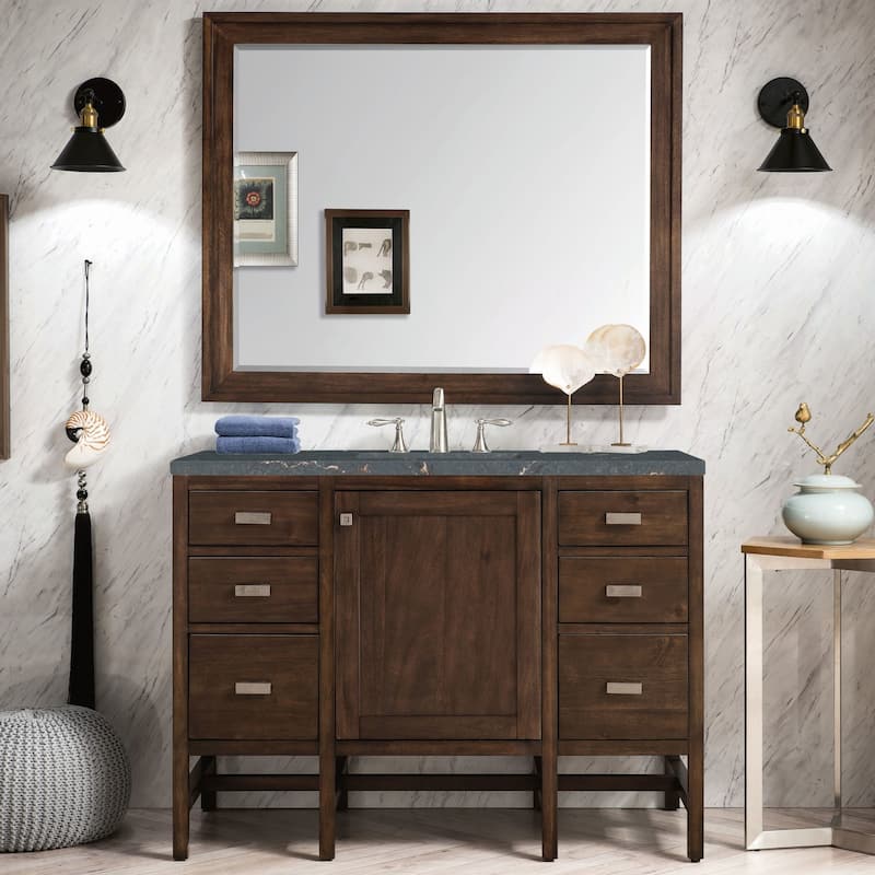 James Martin Vanities E444-V48-3PBL Addison 48" Single Basin Wood