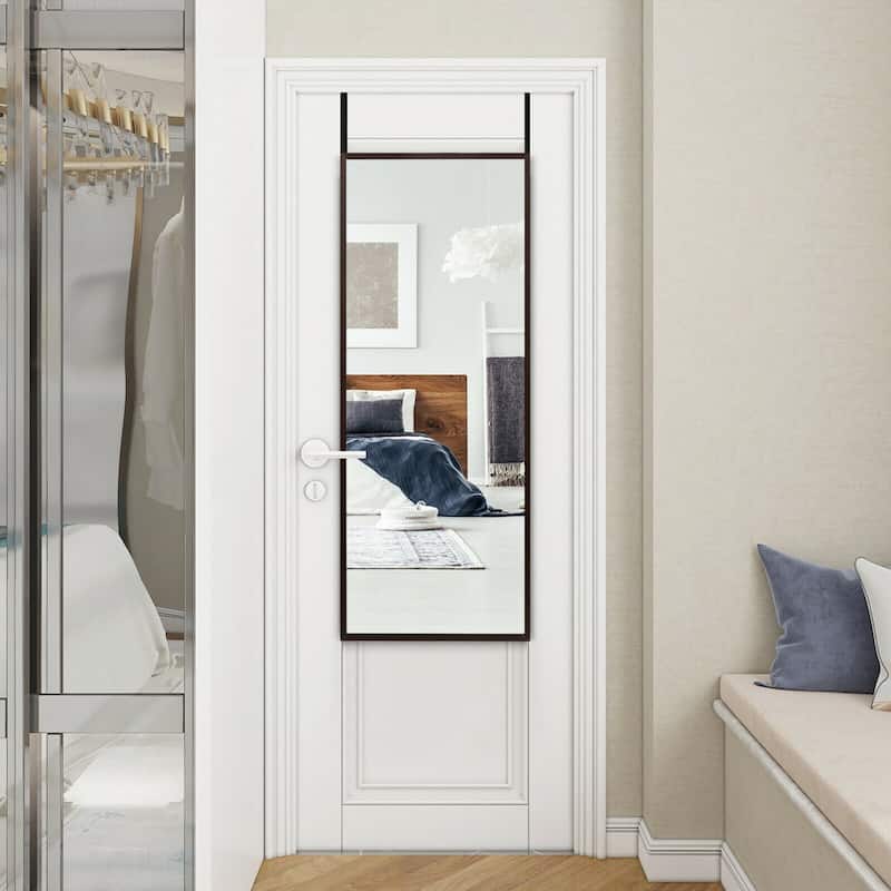 Costway Door Wall Mounted Mirror Full Length Hanging Mirror Bedroom - See Details