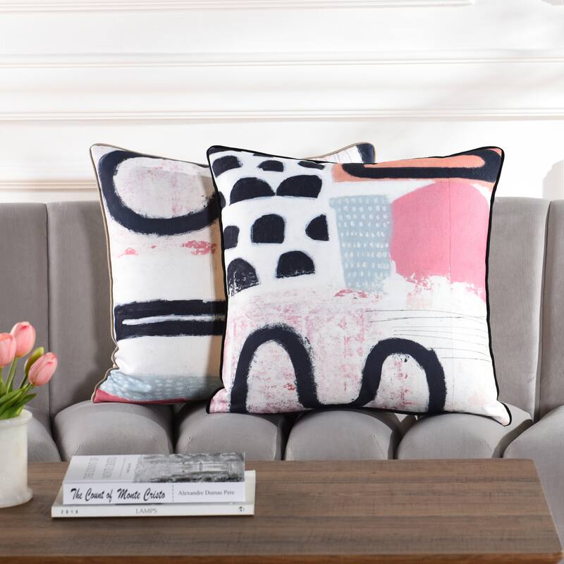 StyleCraft Norman Wyatt Home - Vhin Shapes II Pillow - Multicolor