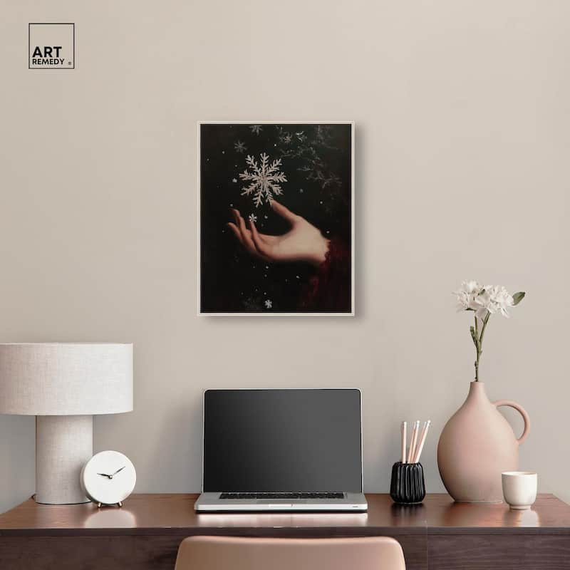 Holding Winter Canvas by Art Remedy