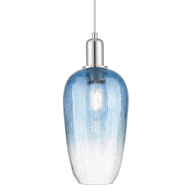 Innovations Lighting 716-1P-G484-7SB Brookhaven Flute 7" Wide Cord - Polished Nickel