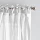 preview thumbnail 2 of 11, 100% Cotton Sheer Tie Tab Curtain Panel Pair
