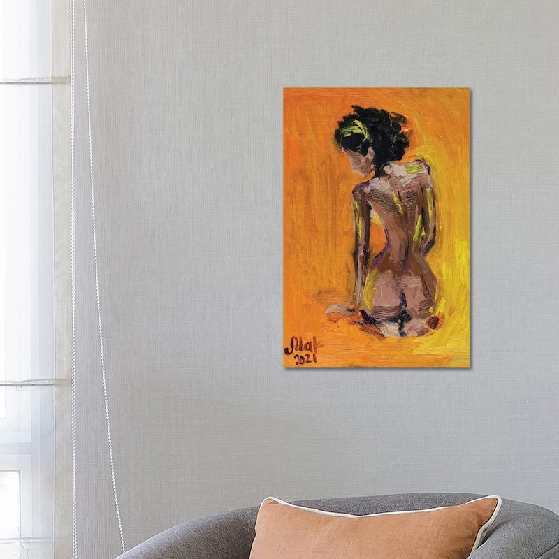 iCanvas "African American Woman Back" by Nataly Mak Canvas Print - 26x18x1.5