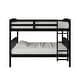 preview thumbnail 28 of 43, CraftPorch Mid-Century Twin Over Twin Bunk Bed Black