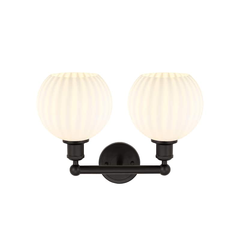 Innovations Lighting 616-2W 12 17 White Venetian Vanity White Venetian