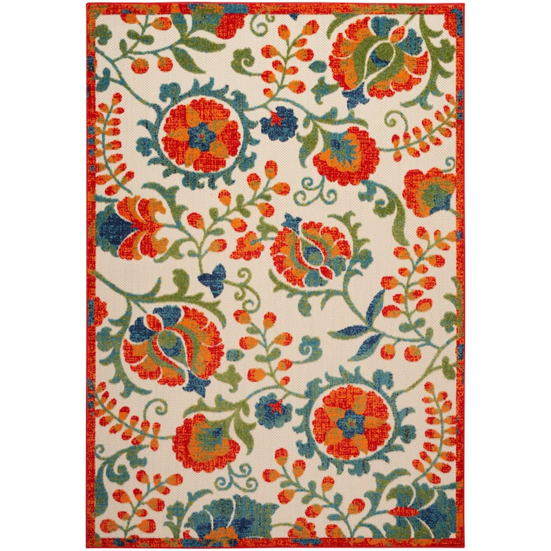 Nourison Aloha Indoor/Outdoor Floral Area Rug